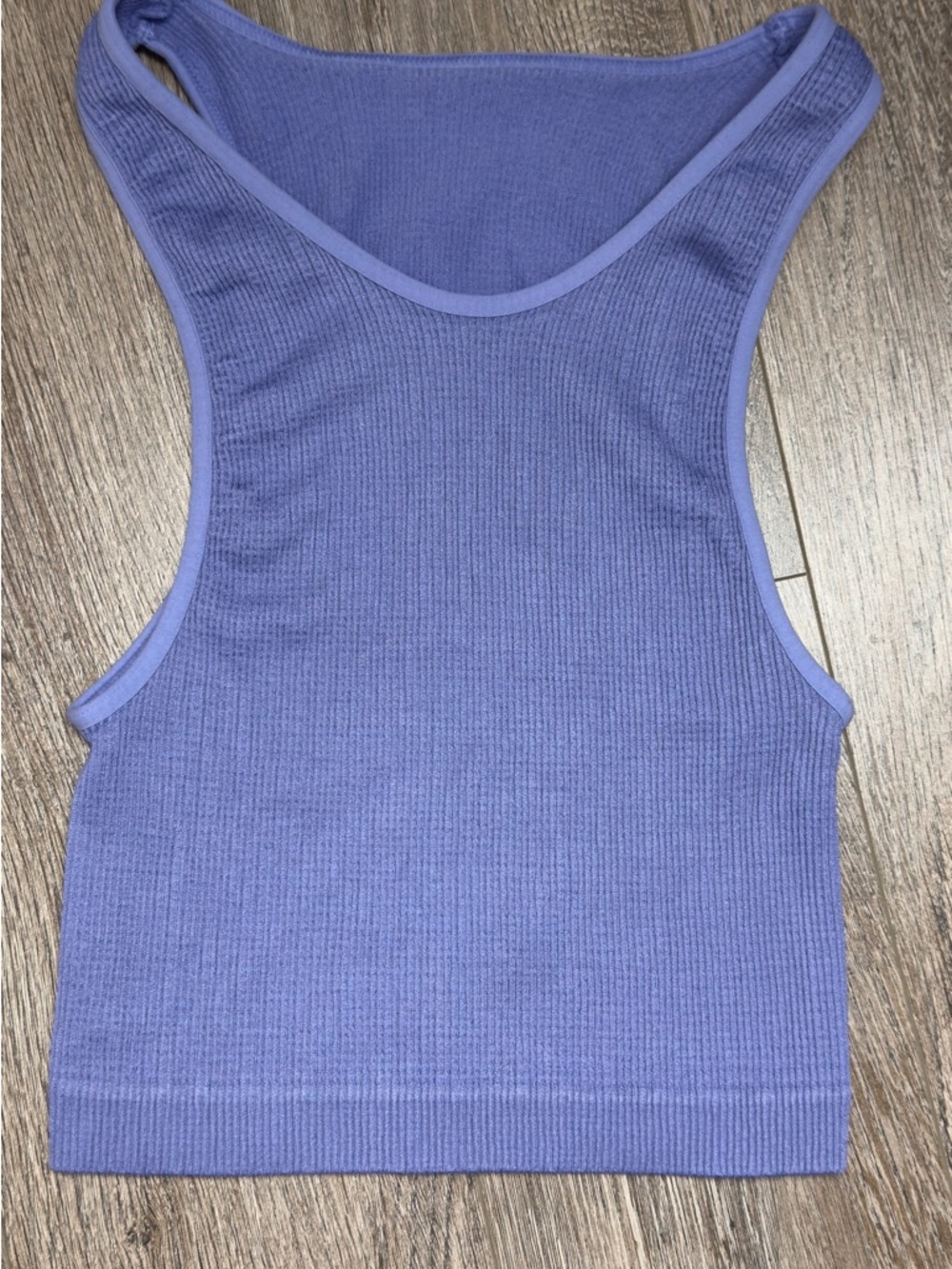 Women’s Purple Ribbed Tank Top
